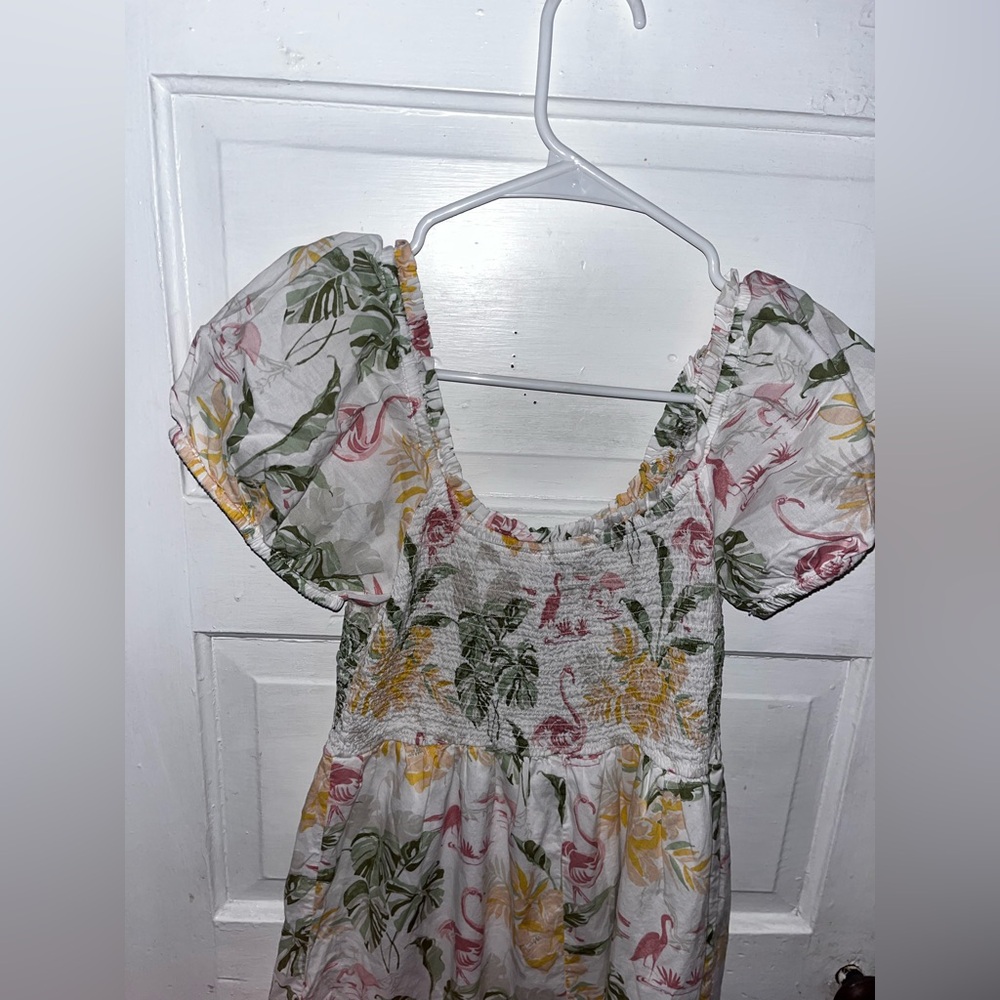 Place Ruched Top Ruffle Sleeve Sundress - Picture 8 of 8